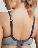 Non Padded Wired Sports Bra Charcoal Marl TKD Lingerie Sculptresse Core B1