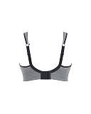 Non Padded Wired Sports Bra Charcoal Marl TKD Lingerie Sculptresse Core CB1