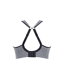 Non Padded Wired Sports Bra Charcoal Marl TKD Lingerie Sculptresse Core CB2