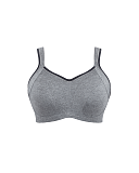 Non Padded Wired Sports Bra Charcoal Marl TKD Lingerie Sculptresse Core CF1