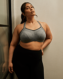 Non Padded Wired Sports Bra Charcoal Marl TKD Lingerie Sculptresse Core L2