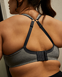 Non Padded Wired Sports Bra Charcoal Marl TKD Lingerie Sculptresse Core L3