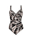 Oasis Colorblock Seraphina Its A Wrap Foam Cup Underwired Shaping Swimsuit TKD Lingerie Miraclesuit
