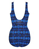 Ocean Ombre Its A Wrap Shaping Swimsuit Blue Multi TKD Lingerie Miraclesuit Fashion CB1