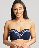 Oceana Bandeau Bikini Navy TKD Lingerie Panache Swim Fashion F1 min
