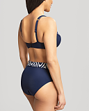 Oceana Plunge Bikini And Midi Pant Navy TKD Lingerie Panache Swim Fashion B1 min