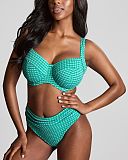 Olivia Full Cup Bikini And Midi Brief Gingham TKD Lingerie Panache Swim Fashion F1