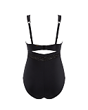 Onyx Chic Moulded Plunge Swimsuit Black TKD Lingerie Panache Swim Fashion CB1