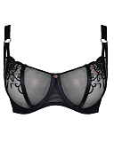 Ornate Balcony Bra Black TKD Lingerie Scantilly Fashion CF1