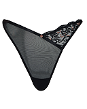 Ornate Thong Black TKD Lingerie Scantilly Fashion CF1