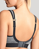 Panache Sports Non Wired Charcoal Marl TKD Lingerie Panache Sports Core B1