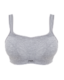Panache Sports Wired Bra And Short Grey Marl TKD Lingerie Panache Sports Core CF1