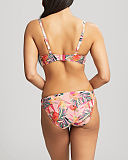 Paradise Balconnet Bikini And Classic Pant Pink Tropical TKD Lingerie Panache Swim Fashion B1