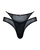 Peep Show Brazilian Brief Black TKD Lingerie Scantilly Fashion CF1