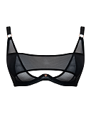 Peep Show Deep Plunge Black TKD Lingerie Scantilly Fashion CF1