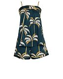 Pimlico Mix Woven Palm Print Cami Shorts Set Emerald Green Mix TKD Lingerie Cyberjammies Fashion CF1