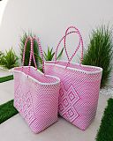 Pink And White Beach Bag Bask Drift TKD Lingerie L1