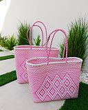 Pink And White Beach Bag Bask Drift TKD Lingerie L3