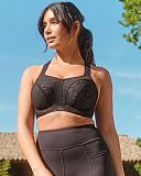 Power Wired Sports Bra Black TKD Lingerie Panache Fashion L1