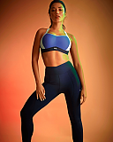 Power Wired Sports Bra Blue TKD Lingerie Panache Sport Fashion L1