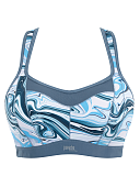 Racer Wired Sports Bra Marble TKD Lingerie Panache Fashion CF1