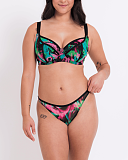 Reality Check Balcony Bra And Brazilian Brief Multi TKD Lingerie Curvy Kate Fashion F1
