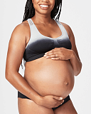 Rebel Crop Top Bra Black Grey TKD Lingerie Cake Maternity F1