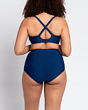 Retro Sun Balcony Bikini And High Waist Brief Blue TKD Lingerie Curvy Kate Swimwear Fashion B2