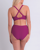 Retro Sun Beetroot Bikini High Waist Brief Orchid TKD Lingerie Curvy Kate Swim Fashion B2