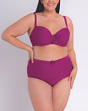 Retro Sun Beetroot Bikini High Waist Brief Orchid TKD Lingerie Curvy Kate Swim Fashion F1