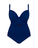 Retro Sun Halterneck Swimsuit Blue TKD Lingerie Curvy Kate Swimwear Fashion CF1