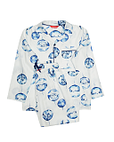 Riley Bauble Print Long Sleeve Pyjama Set Winter White Mix TKD Lingerie Boys Minijammies Fashion CF1
