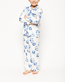 Riley Bauble Print Long Sleeve Pyjama Set Winter White Mix TKD Lingerie Boys Minijammies Fashion F1