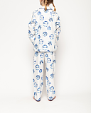 Riley Bauble Print Long Sleeve Pyjama Set Winter White Mix TKD Lingerie Girls Minijammies Fashion B1