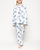 Riley Bauble Print Long Sleeve Pyjama Set Winter White Mix TKD Lingerie Girls Minijammies Fashion F1