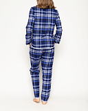 Riley Check Pyjama Set Navy Mix TKD Lingerie Cyberjammies Fashion B1