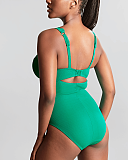 Rita Plunge Swimsuit Verde TKD Lingerie Panache Swim Fashion B1