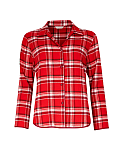 Robyn Check Top Red Mix TKD Lingerie Cyberjammies Fashion CF1