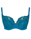 Rocha Low Front Balconnet Bra Peacock Blue TKD Lingerie Panache Fashion CF1