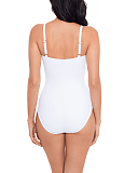 Rock Solid Starr Shaping Swimsuit White TKD Lingerie Miraclesuit Fashion B1