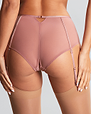 Rosa Suspender Brief Rose Gold TKD Lingerie Panache Fashion B2
