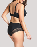 Roxie Plunge Bra And High Waist Brief Black TKD Lingerie Sculptresse Core B1