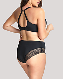 Roxie Plunge Bra And High Waist Brief Black TKD Lingerie Sculptresse Core RB1