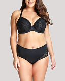 Roxie Plunge Bra And High Waist Brief Black TKD Lingerie Sculptresse Core RF1