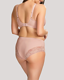 Roxie Plunge Bra And High Waist Brief Misty Rose TKD Lingerie Sculptresse Core B1