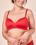 Royal Delite Moulded Non Wired Bra Scarlet Red