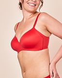 Royal Delite Moulded Non Wired Bra Scarlet Red