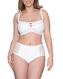 Rush Bikini And Short White TKD Lingerie Curvy Kate F1