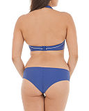 Sail-Away-Halterneck-Bikini-and-Cheeky-Short-Blue-White-TKD Lingerie Curvy Kate Swim Fashion pb