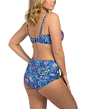 Sam Full Cup Bikini Suzani Indigo TKD Lingerie Lilly Lime Fashion B1